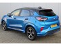 Ford Puma 1.0-125pk EcoBoost Mild-Hybrid ST-Line. Mooie luxe hoogzitter ! Slechts 9.500km ! Autm. airco, adapt. cruise control, stoel-, stuur- en voorraamverw., navigatie, telefoonvoorb., LM wielen, elektr. achterklep, LED verl., camera 360gr, pdc v+a etc.