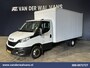 IVECO Daily 35C16H 157pk Dubbel Lucht Bakwagen 4.35m lang Laadklep Euro6 Airco | 980kg laadvermogen Bijrijdersbank