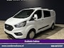 Ford Transit Custom 2.0 TDCI 170pk L2H1 Dubbele Cabine Euro6 Airco | 6-Zits | Camera | Navigatie | LED | Apple Carplay Android Auto, Cruisecontrol, Stoelverwarming, Verwarmde voorruit, Parkeersensoren, 2800kg trekvermogen, Dakdragers