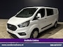 Ford Transit Custom 2.0 TDCI 131pk L2H1 Dubbele Cabine Euro6 Airco | 6-Zits | LED | Cruisecontrol | 2800kg trekhaak Parkeersensoren, Stoelverwarming