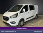 Ford Transit Custom 2.0 TDCI 131pk L2H1 Dubbele Cabine Euro6 Airco | 6-Zits | LED | Cruisecontrol | 2800kg trekhaak Parkeersensoren, Stoelverwarming