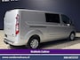 Ford Transit Custom 2.0 TDCI 130pk Automaat L2H1 Dubbele Cabine Euro6 Airco | 2x Zijdeur | 5-Zits | Navigatie | Camera LED, Cruisecontrol, Stoelverwarming, Verwarmde voorruit, Trekhaak, Parkeersensoren
