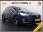 Tesla Model X 100D 423pk Dual Motor Leer Luchtvering Trekhaak AutoPilot Pano-Dak Adaptive Cruise Vleugeldeuren Camera's Elektr.Stoelen/Stuur+Verwarmd+Geheugen Keyless Wifi Adaptieve koplampen Lmv 20" Led Elektr.-Achterklep Bordherkenning Verwarmde Sproeiers-bladen Carbon Sentry Mode Valet mode 2.250 kg Trekvermogen! Nieuwprijs €124.700,-