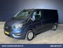 Ford Transit Custom 2.0 TDCI 131pk L2H1 Euro6 Airco | Camera | LED | Cruisecontrol | Verwarmde voorruit Parkeersensoren, Bijrijdersbank, 2800kg trekvermogen