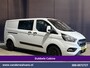 Ford Transit Custom 2.0 TDCI 131pk L2H1 Dubbele Cabine Euro6 inrichting Airco | 6-Zits | Navigatie | LED | Apple Carplay | Cruisecontrol Android Auto, Parkeersensoren, Achterklep, 2800kg trekvermogen