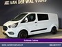 Ford Transit Custom 2.0 TDCI 131pk L2H1 Dubbele Cabine Euro6 inrichting Airco | 6-Zits | Navigatie | LED | Apple Carplay | Cruisecontrol Android Auto, Parkeersensoren, Achterklep, 2800kg trekvermogen