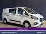 Ford Transit Custom 2.0 TDCI 131pk Automaat L2H1 Dubbele cabine Euro6 Airco | 6-Zits | Camera | Navigatie | Apple Carplay LED, Trekhaak, Cruisecontrol, Android Auto, Stoelverwarming, Verwarmde Voorruit, Parkeersensoren, Bijrijdersbank