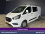 Ford Transit Custom 2.0 TDCI 130pk L2H1 Dubbele Cabine Euro6 inrichting | Airco | 5-Zits | Imperiaal | LED | Cruisecontrol Stoelverwarming, Parkeersensoren, 2800kg trekvermogen
