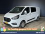 Ford Transit Custom 2.0 TDCI 130pk L2H1 Dubbele Cabine Euro6 inrichting | Airco | 5-Zits | LED | Cruisecontrol Stoelverwarming, Parkeersensoren, Achterklep, 2800kg Trekvermogen