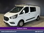 Ford Transit Custom 2.0 TDCI 131pk L2H1 Dubbele Cabine Inrichting Euro6 Airco | 5-Zits | Imperiaal | 2800kg Trekhaak | LED Cruisecontrol, Stoelverwarming, Parkeersensoren, Achterklep