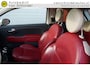 Fiat 500 1.4-16V 101PK LOUNGE PERFECT ONDERHOUDEN PARELMOER WIT PANORAMADAK LEDER STOELVERWARMING LMV AIRCO BLUETOOTH ELECTR.RAMEN-SPIEGELS