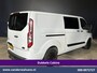 Ford Transit Custom 2.0 TDCI 170pk L2H1 Dubbele Cabine Euro6 Airco | 5-Zits | 2x Zijdeur | Camera | Navigatie | LED, Apple Carplay, Android Auto, Cruisecontrol, Verwarmde voorruit, Trekhaak, Parkeersensoren