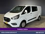 Ford Transit Custom 2.0 TDCI 131pk L2H1 Dubbele Cabine Euro6 Airco | 6-Zits | LED | Cruisecontrol | Parkeersensoren Achterklep, 2800kg trekvermogen