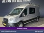 Ford Transit 2.0 TDCI 131pk L3H2 Dubbele Cabine Euro6 Airco | 7-Zits | Imperiaal | 2500kg Trekhaak | Cruisecontrol Verwarmde voorruit, Parkeersensoren