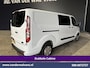 Ford Transit Custom 2.0 TDCI 130pk L2H1 Dubbele Cabine Euro6 Airco | 6-Zits | Xenon | Camera | Navigatie | Apple Carplay | LED Android Auto, Cruisecontrol, Stoelverwarming, Verwarmde voorruit, Parkeersensoren