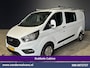 Ford Transit Custom 2.0 TDCI 130pk L2H1 Dubbele Cabine Inrichting Euro6 Airco | 5-Zits | Imperiaal | LED | Cruisecontrol Stoelverwarming, Parkeersensoren