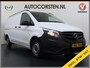 Mercedes-Benz Vito 114CDI 136pk AUT-7 L2 Lang Trekhaak Euro-6 Airco Cruise Control Bluetooth Lane Asist Pdc Betonplex Vloer Wandbetimmering Kast inbouw Achter+Geblindeerde-Raam Schuifdeur 1e Eigenaar 2.000KG Trekgewicht Nette Bus!