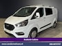 Ford Transit Custom 2.0 TDCI 131pk L2H1 Dubbele Cabine Euro6 Airco | 5-Zits | Navigatie | Cruisecontrol | LED | 2800kg Trekhaak Stoelverwarming, Parkeersensoren, Achterklep