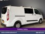 Ford Transit Custom 2.0 TDCI 131pk L2H1 Dubbele Cabine Euro6 Airco | 5-Zits | Xenon | Navigatie | Cruisecontrol | LED | 2800kg Trekhaak Stoelverwarming, Parkeersensoren, Achterklep