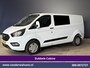 Ford Transit Custom 2.0 TDCI 131pk L2H1 Dubbele Cabine Euro6 Airco | 6-Zits | Cruisecontrol | 2550kg Trekhaak Verwarmde voorruit, Parkeersensoren