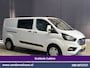 Ford Transit Custom 2.0 TDCI 131pk L2H1 Dubbele Cabine Euro6 Airco | 6-Zits | Cruisecontrol | Trekhaak Verwarmde voorruit, Parkeersensoren