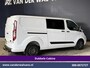 Ford Transit Custom 2.0 TDCI 131pk L2H1 Dubbele Cabine Euro6 Airco | 6-Zits | Cruisecontrol | 2550kg Trekhaak Verwarmde voorruit, Parkeersensoren