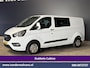 Ford Transit Custom 2.0 TDCI 131pk L2H1 Dubbele Cabine Euro6 Airco | 6-Zits | Camera | Apple Carplay | Xenon | Cruisecontrol 2540kg Trekhaak, Android Auto, Verwarmde voorruit, Parkeersensoren
