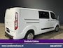 Ford Transit Custom 2.0 TDCI 131pk Automaat L2H1 Dubbele Cabine Euro6 Airco | 6-Zits | Camera | Navigatie | LED Apple Carplay, Android Auto, Adaptieve Cruisecontrol, Trekhaak, Verwarmde voorruit, Stoelverwarming, Parkeersensoren, Achterklep