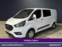 Ford Transit Custom 2.0 TDCI 131pk Automaat L2H1 Dubbele Cabine Euro6 Airco | 6-Zits | Camera | Navigatie | Apple Carplay Android Auto, Xenon, Cruisecontrol, Stoelverwarming, Verwarmde voorruit, Parkeersensoren, Achterklep