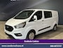 Ford Transit Custom 2.0 TDCI 130pk Automaat L2H1 Dubbele Cabine Inrichting Euro6 Airco | 6-Zits | Camera | Navigatie | LED Apple Carplay, Android Auto, Cruisecontrol, Trekhaak, Stoelverwarming, Verwarmde voorruit, Parkeersensoren, Achterklep