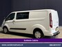 Ford Transit Custom 2.0 TDCI 130pk Automaat L2H1 Dubbele Cabine Inrichting Euro6 Airco | 6-Zits | Camera | Navigatie | LED Apple Carplay, Android Auto, Adaptieve Cruisecontrol, Trekhaak, Stoelverwarming, Verwarmde voorruit, Parkeersensoren, Achterklep