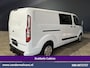 Ford Transit Custom 2.0 TDCI 130pk Automaat L2H1 Dubbele Cabine Inrichting Euro6 Airco | 6-Zits | Camera | Navigatie | LED Apple Carplay, Android Auto, Cruisecontrol, Trekhaak, Stoelverwarming, Verwarmde voorruit, Parkeersensoren, Achterklep