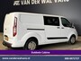 Ford Transit Custom 2.0 TDCI 130pk Automaat L2H1 Dubbele Cabine Inrichting Euro6 Airco | 6-Zits | Camera | Navigatie | LED Apple Carplay, Android Auto, Adaptieve Cruisecontrol, Trekhaak, Stoelverwarming, Verwarmde voorruit, Parkeersensoren, Achterklep