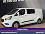 Ford Transit Custom 2.0 TDCI 130pk L2H1 Dubbele Cabine Euro6 Airco | 6-Zits | Camera | Navigatie | LED | Apple Carplay Cruisecontrol, Stoelverwarming, Verwarmde voorruit, Parkeersensoren, 2800kg trekvermogen
