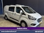 Ford Transit Custom 2.0 TDCI 170pk L2H1 Dubbele Cabine Euro6 ** Rijklaar direct rijden ** Airco | 6-Zits | Camera | Navigatie | LED | Apple Carplay Android Auto, Cruisecontrol, Stoelverwarming, Verwarmde voorruit, Parkeersensoren, 2800kg trekvermogen, Dakdragers