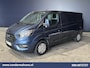 Ford Transit Custom 2.0 TDCI 131pk L2H1 Euro6 Airco | Camera | LED | Cruisecontrol | 2800kg Trekhaak Verwarmde voorruit, Parkeersensoren, Bijrijdersbank