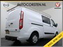 Ford Transit Custom 300 2.0TDCI L2H1 Dubbele Cabine 6-Persoons Trekhaak Navi Camera Cruise Control Imperiaal Airco Stoelverwarming Pdc DC DAB Bluetooth Betonplex Vloer Wandbetimmering 2.750KG Trekgewicht Origineel Nederlandse Auto