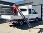 Volkswagen Crafter 35 2.0 TDI L3 Fassi Laadkraan M15A Trekhaak 3500 kg trekgewicht Airco Apple carplay Cruise controle 3-Persoons Kastinrichting Open laadbak Pick-up Euro 6 Bakwagen P-up Telefoonverbinding