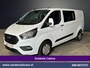 Ford Transit Custom 2.0 TDCI 131pk L2H1 Dubbele Cabine Euro6 Airco | 5-Zits | Apple Carplay | LED | Cruisecontrol | Stoelverwarming Android Auto, Parkeersensoren, Achterklep, 2800kg trekvermogen