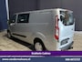 Ford Transit Custom 2.0 TDCI 131pk L2H1 Dubbele Cabine Euro6 Airco | 5-Zits | Camera | Apple Carplay | LED | 2800kg Trekhaak Android Auto, Cruisecontrol, Parkeersensoren, Stoelverwarming, Verwarmde voorruit, Dakdragers