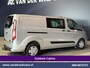 Ford Transit Custom 2.0 TDCI 131pk L2H1 Dubbele Cabine Euro6 Airco | 5-Zits | Camera | Apple Carplay | LED | 2800kg Trekhaak Android Auto, Cruisecontrol, Parkeersensoren, Stoelverwarming, Verwarmde voorruit, Dakdragers