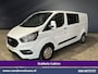Ford Transit Custom 2.0 TDCI 130pk Automaat L2H1 Dubbele cabine Euro6 Airco | 6-Zits | Camera | Navigatie | LED Apple Carplay, Android Auto, Cruisecontrol, Stoelverwarming, Verwarmde voorruit, Trekhaak, Parkeersensoren, Achterklep