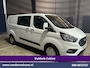Ford Transit Custom 2.0 TDCI 130pk Automaat L2H1 Dubbele cabine Euro6 Airco | 6-Zits | Camera | Navigatie | LED Apple Carplay, Android Auto, Cruisecontrol, Stoelverwarming, Verwarmde voorruit, Trekhaak, Parkeersensoren, Achterklep