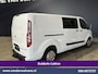 Ford Transit Custom 2.0 TDCI 130pk Automaat L2H1 Dubbele cabine Euro6 Airco | 6-Zits | Camera | Navigatie | LED Apple Carplay, Android Auto, Cruisecontrol, Stoelverwarming, Verwarmde voorruit, Trekhaak, Parkeersensoren, Achterklep