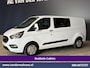 Ford Transit Custom 2.0 TDCI 131pk Automaat L2H1 Dubbele Cabine Euro6 Airco | Xenon | 6-Zits | Camera | Apple Carplay | Adaptieve Cruisecontrol LED, Android Auto, Trekhaak, Stoelverwarming, Verwarmde voorruit, Parkeersensoren, Achterklep