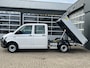 Volkswagen Transporter 2.0 TDI L2H1 DC Kipper open laadbak Airco Bluetooth trekhaak 2200 kg 1e eigenaar Dealer onderhouden Kieper P-up Doka Pritsche Ahk 2200kg Pick-up bakwagen