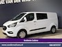 Ford Transit Custom 2.0 TDCI 130pk Automaat L2H1 Dubbele Cabine Euro6 Airco | 6-Zits | Camera | Navigatie | Apple Carplay Cruisecontrol, LED, Verwarmde voorruit, Stoelverwarming, Parkeersensoren, Achterklep