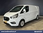 Ford Transit Custom 2.0 TDCI 130pk L2H1 Euro6 Airco | Navigatie | Apple Carplay | LED | Cruisecontrol | 2800kg Trekhaak Android Auto, Verwarmde voorruit, Stoelverwarming, Parkeersensoren, Bijrijdersbank
