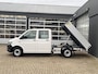 Volkswagen Transporter 2.0 TDI L2H1 DC Kipper open laadbak Airco Bluetooth trekhaak 2200 kg 1e eigenaar Dealer onderhouden Kieper P-up Doka Pritsche Ahk 2200kg Pick-up bakwagen