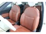 Fiat 500 1.2 Lounge Pano | Bruin Leder | Clima | Parelmoer Wit | Leuke Auto!
